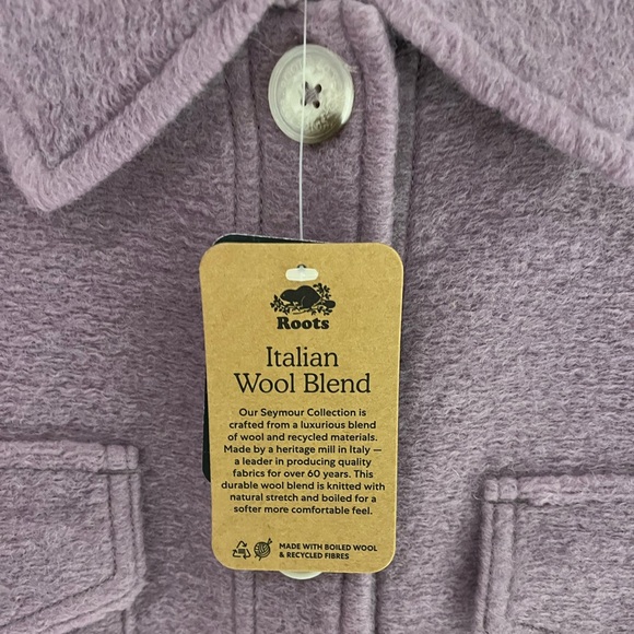 NWT Roots Lavender Seymour Shacket XL - Picture 4 of 4